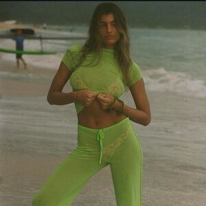 Aloe Aloe Swim Lime Green Mesh Baby Tee Top Small